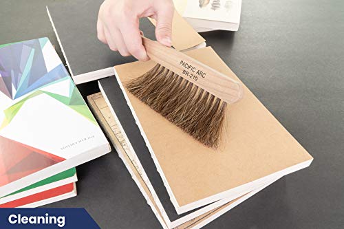 Professional Horse Hair Dust Foxtail Brush, 9 Inches for Work, Outdoor, Furniture