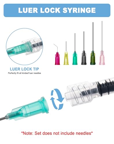 1mL Syringes without Needle, Sterile, Individually Wrapped | Luer Lock Syringe with Cap, Accurate Liquid Measurement for Lab Use and Home Care, 10 Pack - style: 1ML