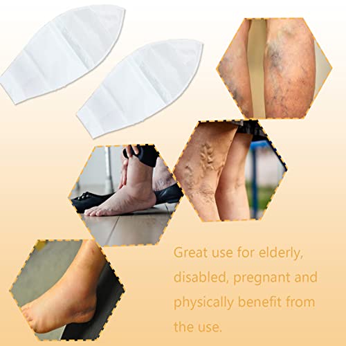 Open Toe Compression Sock Aid for Easy Slide - Slip Stocking Applicator to Help Assist Put On for Elderly, Disabled, Pregnant, 10 Pcs - size: 5 Pair (Pack of 5)