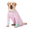 Dog Surgery Recovery Suit Female Male for Dogs After Surgery Medium Large Dogs Onesie Dog Pajamas Pjs Clothes (Pink Rainbow, 28 (Chest 26.77 in | Backlength 18.11)) - color: Pink Rainbow, size: 28 (Chest 26.77 in | Backlength 18.11)