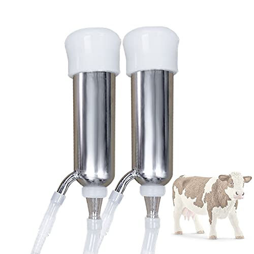 Milking Machine Accessory Cow Teat Cup Complete Set, φ25mm | Hantop UnitedFarm, Tube included, Food-grade material - size: Milk Cluster for Cow