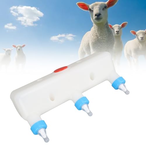 Small Animal Milk Feeder 3 Nipple Versatile Feeding Bottle for Piglets Puppies Lambs and Goats Farm Drinking Equipment Control for Efficient Nursing