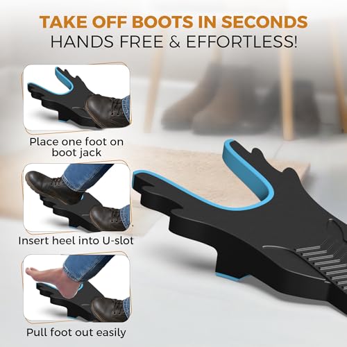 Boot Jack,Boot Remover for Cowboy Boots,Boot Puller for Waders and Work Boots - color: Blue