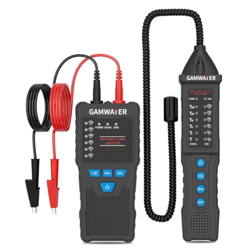 U610 Underground Wire Locator, Underground Cable Locator Wire Tracker for Pet Fence Buried Cables, Test Short Circuit Breaker of Wall and Underground Cables