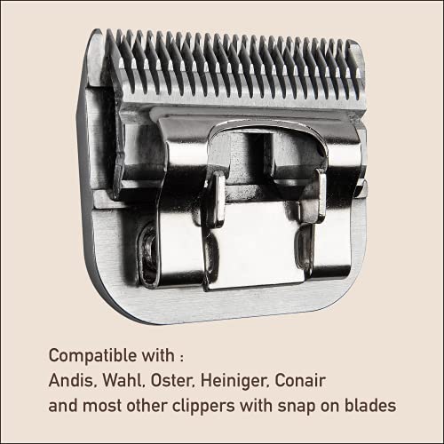 FURZONE Detachable Blade - Size 5F Blade 1/4", Made of Extra Durable Japanese Steel, Compatible with Most Andis, Oster, Wahl A5 Clippers - size: 5F