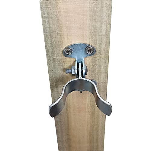 1-5/8" Flat Back Wall Mount Fork Gate Latch - Gate Latch Hardware with Screws or Lag Bolt for Gate Frames, Easily Mounts to Wooden Gate Post or Wall (Pack of 2) - size: 1-5/8 Inch (Pack of 2)