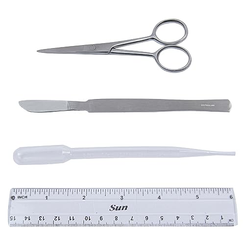 Dissection Kit for Biology Lab & Anatomy - Stainless Steel Scalpel Knife Set for Medical & Veterinary Students, KIT1357-4 Pcs - style: KIT1357 - 4 Pcs