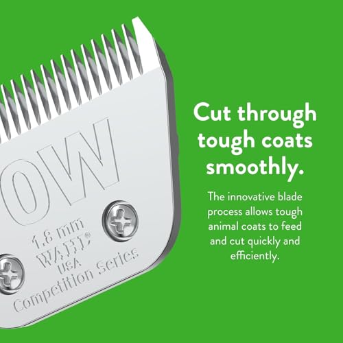 Wahl Professional Animal Competition Blade, 2377-100, 10 W | Extra Wide, Detachable Blade with 1/16 in Cut Length - size: 10 W