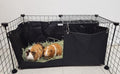 Hayzee Original Guinea Pig Hay Holder Feeder Litter Box Less Mess Encourages Natural Burrowing Instincts and Provides Ample Supply of Hay to Guinea Pigs and Rabbits (Black, 27" with Front) - size: 27" with front