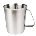 Measuring Cup, Stainless Steel Measuring Cup (48 Ounce, 1.5 Liter-6 Cup), Heavy- Duty Frothing Pitcher, Milk Frothing Pitcher Milk Frother Cup with Marking with Handle for Espresso Machines - size: 48 OZ (1500ML)