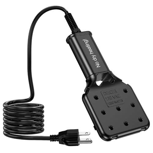800W Smart Electric Pond De-icer – Rapid Melt for Large Ponds & Horse Troughs, Auto On/Off, 9ft UL Cord, IPX8 Waterproof, Heavy-Duty Farm & Pond Heater