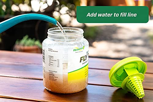 Rescue Outdoor Reusable Fly Trap Canister 4 Pack