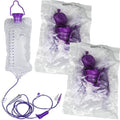 VWJ Enteral Delivery Gravity Bag Set, 1200ML Gravity Feeding Bag, Disposable Enteral Nutrition Bag, Large Bore - Health Care Aids