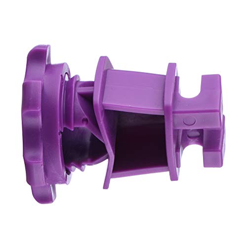 25-Pack Screw-Tight Electric Fence Round Post Insulator, Purple | Wire Holding ·Two-Piece Design · Fits Round Posts · For Wire & Polywire - color: Purple