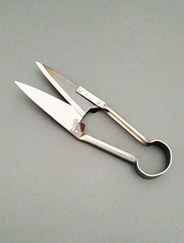 DUE BUOI SINGLE BOW CURVED SHEEP SHEARS DB 163/29-5"1/8 BLADE LENGTH- 11"1/2 TOTAL LENGTH