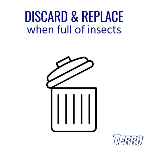 TERRO T518 Fly Magnet Indoor Housefly, 8 Count Pack, Sticky Fly Trap Indoor Hanging - size: 1 Pack