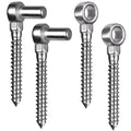 Insaga Cast 304 Stainless Steel Heavy Duty Gate Hinges, 2Pack Gate Hinges Heavy Duty, M12 Hook and Eye Hinges, Partial Thread Gate Bolt Hook, Wood Gate Hinge for Farm, Fence Gates - color: M12 Hook and Eye Hinge-2Pair
