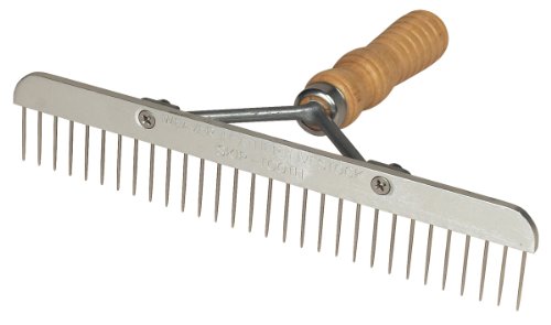 Weaver Leather Skip Tooth Comb w/Wood Handle & Stainless Steel Replaceable Blade