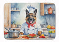 Caroline's Treasures Belgian Tervuren The Chef Memory Foam Kitchen Mat Machine Washable Anti-Fatigue Mat Cushion Comfort Bath Mat or Kitchen Rug - color: Belgian Tervuren 6202