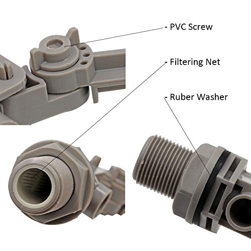 3/4 Float Valve for Water Tank Plastic Water Float Valve | Pool Auto Fill Float Valve, with Adjustable Arm, for Water Trough, Stock Tank, Cooler, Livestock Automatic Waterer