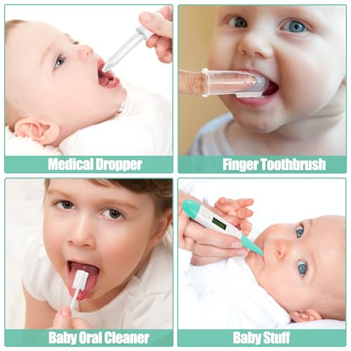 Baby Healthcare and Grooming Kit for Newborn Kids, 24PCS Upgraded Safety Baby Care Kit, Newborn Nursery Health Care Set, Baby Care Products (Green) - style: GREEN-24