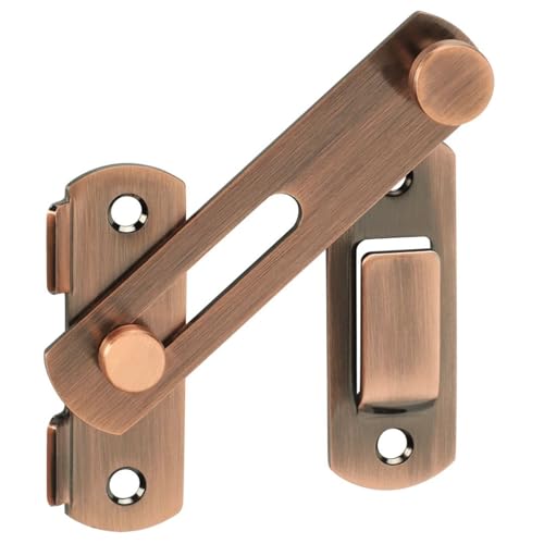 Alise 4 Inch Red Bronze SUS304 Stainless Steel Gate Latches for Barn Door | Heavy Duty Gate Hardware ,Security Flip Latch,Anti-theft Latch,Safety Door Lock for Barn Wood Fence Sliding French Doors - color: Red Bronze, size: 4 Inch