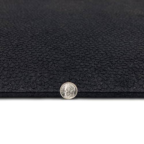 Mohawk Home Heavy Duty Rubber Stall Mat - Gym Floor- Under Dog Crate - All Purpose Utility 3' x 4' - 1/2" Thick - Solid Texture - size: 3' x 4' (Rectangular)