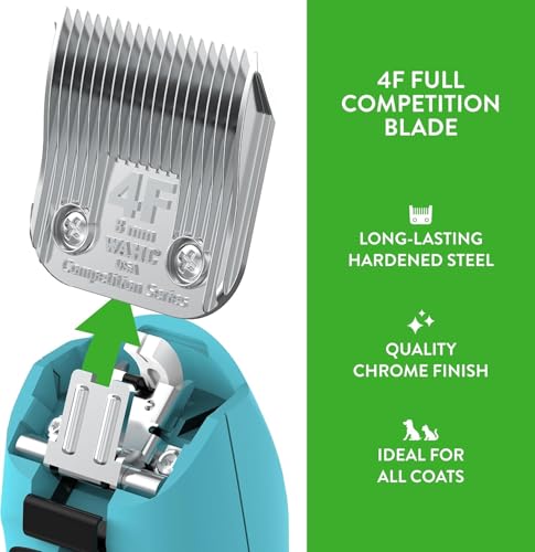 Wahl Professional Animal Competition Blade, 2375-100, 4F | Extra Coarse, Detachable Blade with 5/16 in Cut Length - size: 4F