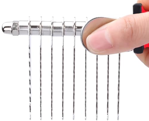 QUMY Dog Comb Kit-Dematting Rake Comb for Dogs Metal Cat Dog Grooming Brush | Stainless Steel Dematting Tool for Dogs, Golden Doodle Poodle Detangler Brush for Matted or Knotted Pet Hair Removal, 2 Pack