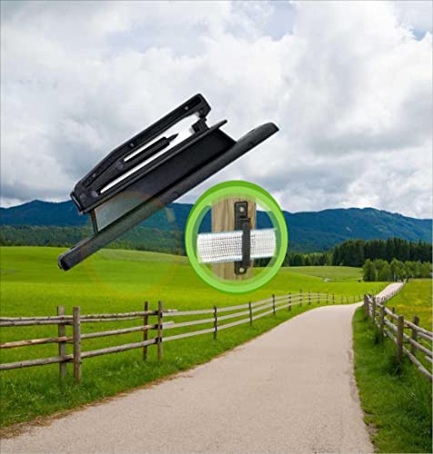 Electric Fence Polytape High Tensile Insulators for Wood Post, Fencing Accessories, Black (PK50)