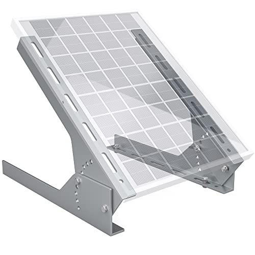 Solar Panel Mount - 13.8in Stand, Angle Adjustable (0-60 Degree), Mounting Brackets for 1 Solar Panel - size: Mount Bracket