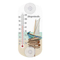 La Crosse 204-1081MV2 8-inch Analog Capillary Window Thermometer with Parrot - color: Off Tan beach