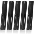 Universal Porcelain Steel Adjustable Grill Heat Plates Heat Tents Heat Shields Grill Burner Cover,Compatible with Charbroil, Nexgrill, Brinkmann, Dyna Glo etc.,Extends from 11.75" up to 21" L,5 Pack - size: Porcelain Enameled 5-Pack