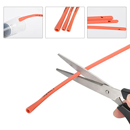 Pet Feeding Supplies Kit-3 Pack Red Rubber Feeding Tube(8Fr, 10Fr, 14Fr) With 3 Pack 10/30/60 Ml Syringes For Lamb,Goat,Sheep,Puppy,Kitten Whelping Feeding Watering
