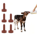 5-Pack of Anti-bite Calf Nipples, Silicone Replacement Nipples, Suitable for Calf Milk Bottles, Tear-Resistant Livestock Feeding Supplies, high-Strength Leak-Proof Calf Nipples, Dairy Farm Equipment.