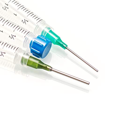 K2-9PK All-Purpose Industrial Syringe Kit - 1ml/3ml/10ml with 1 & 2 Inch 14, 18, & 21 Gauge Dispensing Tips, Syringe Caps and Tip Covers - style: 9 Pack