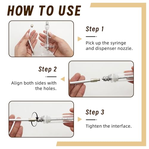 2 Pcs Goat Syringe Reusable Adjustable Goat Drench Syringe with 2 Drench Nozzle and Needles, Feeding Supplies for Cattle, Sheep, Goats, Horse, Pig, Dog (White, 10ML) - color: White, size: 10ML