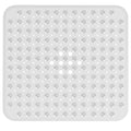 AmazerBath Shower Mat Non Slip 21 x 21 Inches, Square Shower Mat with Suction Cups and Drain Holes, Shower Stall Mat Machine Washable (Clear) - color: Clear, size: 21.3" x 21.3" (Rectangular)