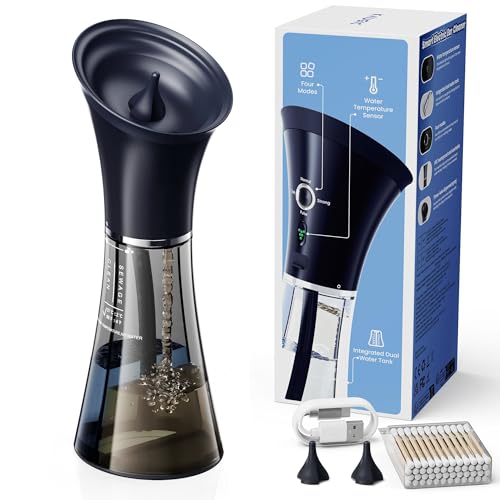 Ear Wax Removal, Self-Collecting Electric Flush Kit | Safe Ear Cleaner with Overheat Shutoff, One-Hand Operation, 4 Pressure Modes, Showerproof IPX7, FSA-HSA, Home Use - color: Semi-transparent