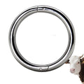 Bull Nose Rings Stainless Steel Cattle Nose Rings for Bulls and Cows Farm Animal Tool for Livestock Management and Animal Care (M) - size: M