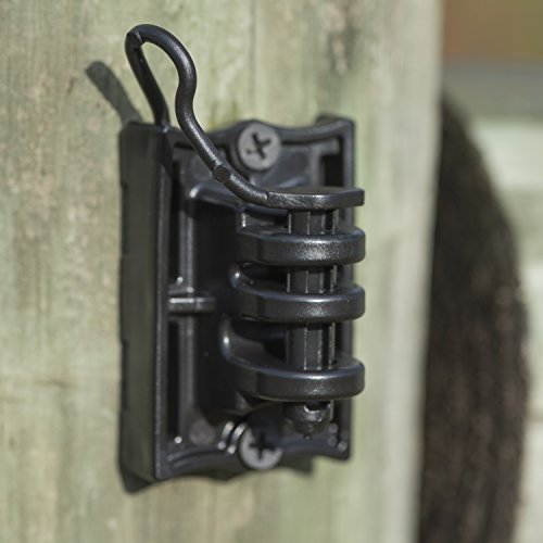 Zareba T-Post Pin-Lock Insulators for Electric Fences - Black, 25 Pack, IWTPLB-Z - Includes 25 Insulators - Secure Hold, Easy to Release - size: 25 Pack