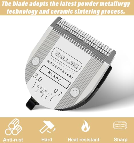 [3 Pack] 5-in-1 Professional Animal Clipper Blades for Wahl Arco, Bravura, Chromado, Creativa, Figura, Motion & SuperGroom, Detachable Adjustable Dog Cat Pet Grooming (Silver) - color: Silver, size: 3 Pack