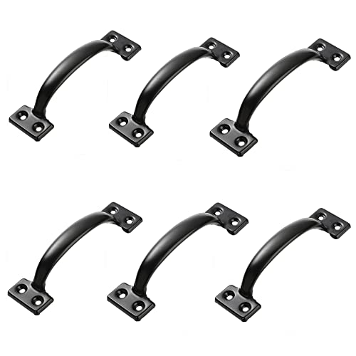 V171 6-1/2” Pulls in Black (6 Pack) - size: 6-1/2 inch 6 Pack