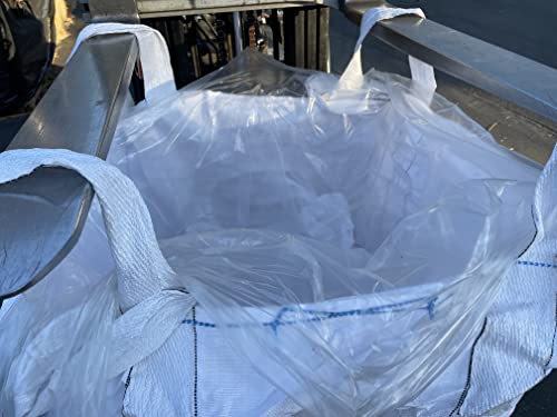Sandbaggy Clear FIBC Bulk Bag Liners | Made in USA | Liners Fits Bulk Bags Up to 55" x 55" x 75" | Built w/ 1 Month UV | Heavy Duty 1.5 Mil Thick (Pack of 4)