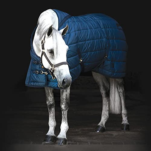 Adjusta-Fit Dura-Nylon VTEK Medium Weight Horse Stable Blanket | Size 72 | Ultimate Horse Comfort | Custom Fit for All Breeds | Superior Cold Weather Protection - size: 72
