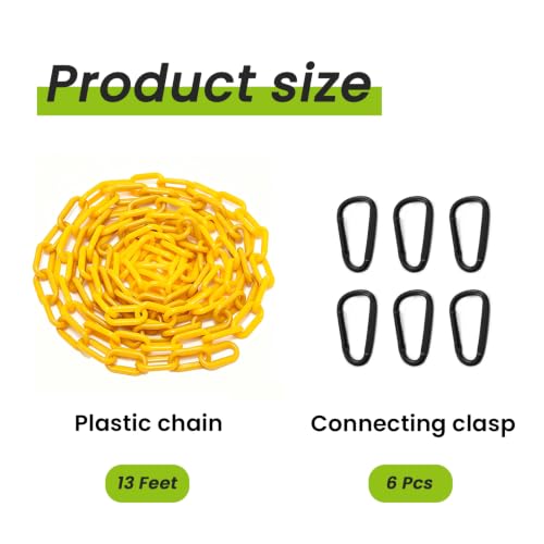 10FT Breakaway Livestock Goat Collars, Adjustable Plastic Chain Halter for Sheep, Goat Show Collars, Anti-Choke Collars with Quick Release Links for Goats, Sheep, Alpacas, Cows