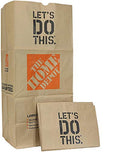 Home Depot Heavy Duty Brown Paper 30 Gallon Lawn and Refuse Bags for Home and Garden (30 Lawn Bags) - size: 1 Count (Pack of 30)