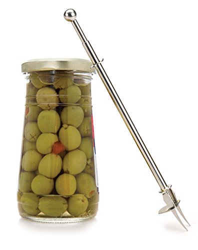 RSVP International Endurance Kitchen Collection Condiment Utensils, 8.25 x 0.87 x 0.87", Long Reach Pickle Fork