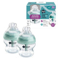 Tommee Tippee Advanced Anti-Colic 5 oz BPA Free Baby Bottles, Newborn 0+ Months, Slow Flow Breast-Like Nipple, Unique Design Keeps Air Away from Milk and Baby, Clear, Pack of 2 | Pack of 2, Slow Flow Breast-Like Nipple, Unique Design Keeps Air Away from M