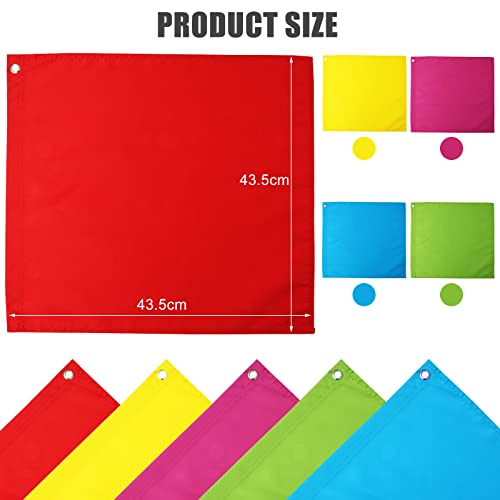 SAVITA 5PCS Horse Training Flags with 63in/1.6m Telescopic Poles (Five Colors)